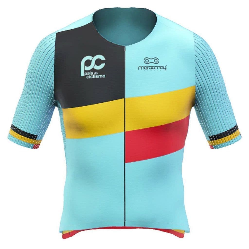 Camisa de Ciclismo Marcio May Highline País do Ciclismo Bélgica
