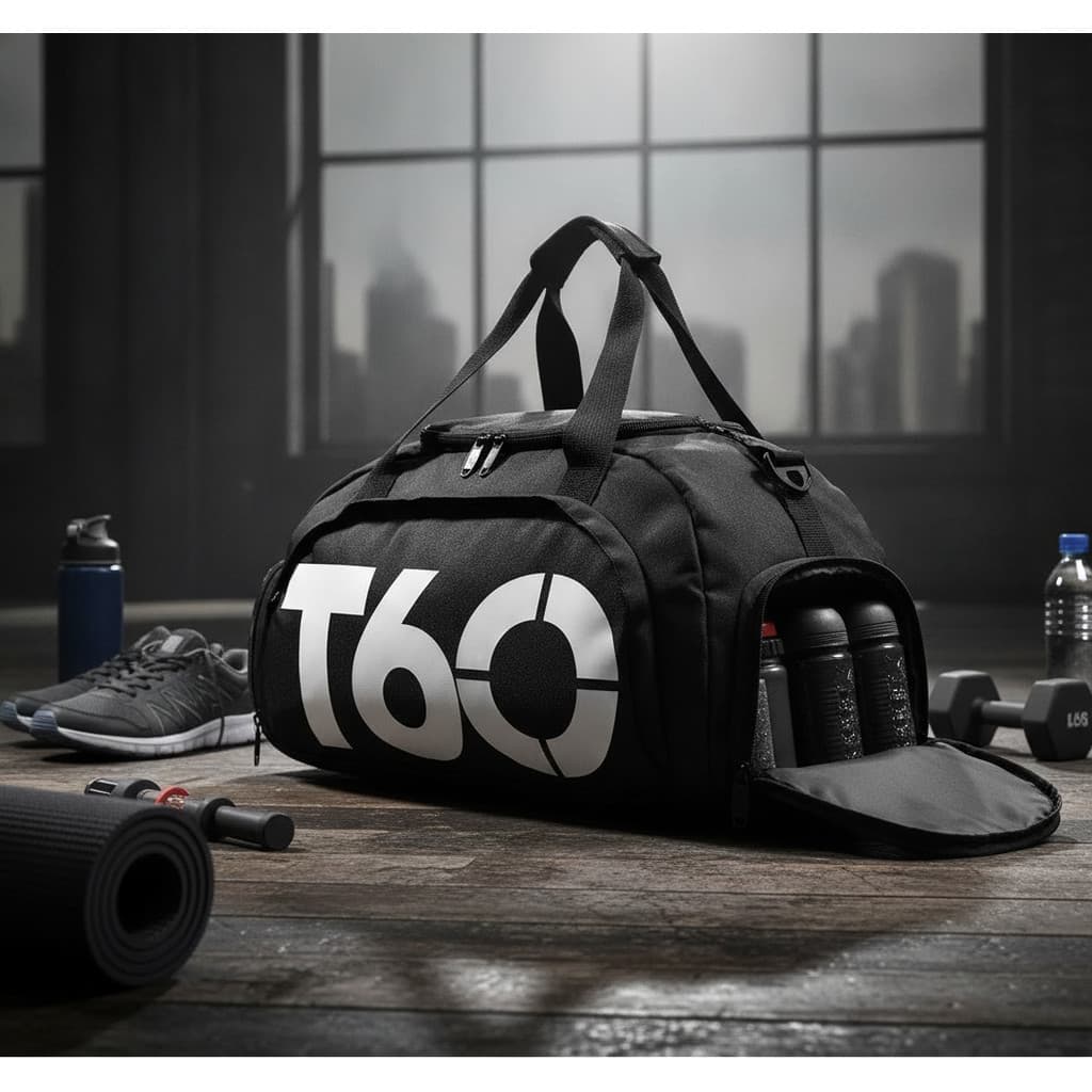 Bolsa Viagem Grande Esportiva Multifuncional Preta Academia Unissex Com Bolso Tênis Resistente