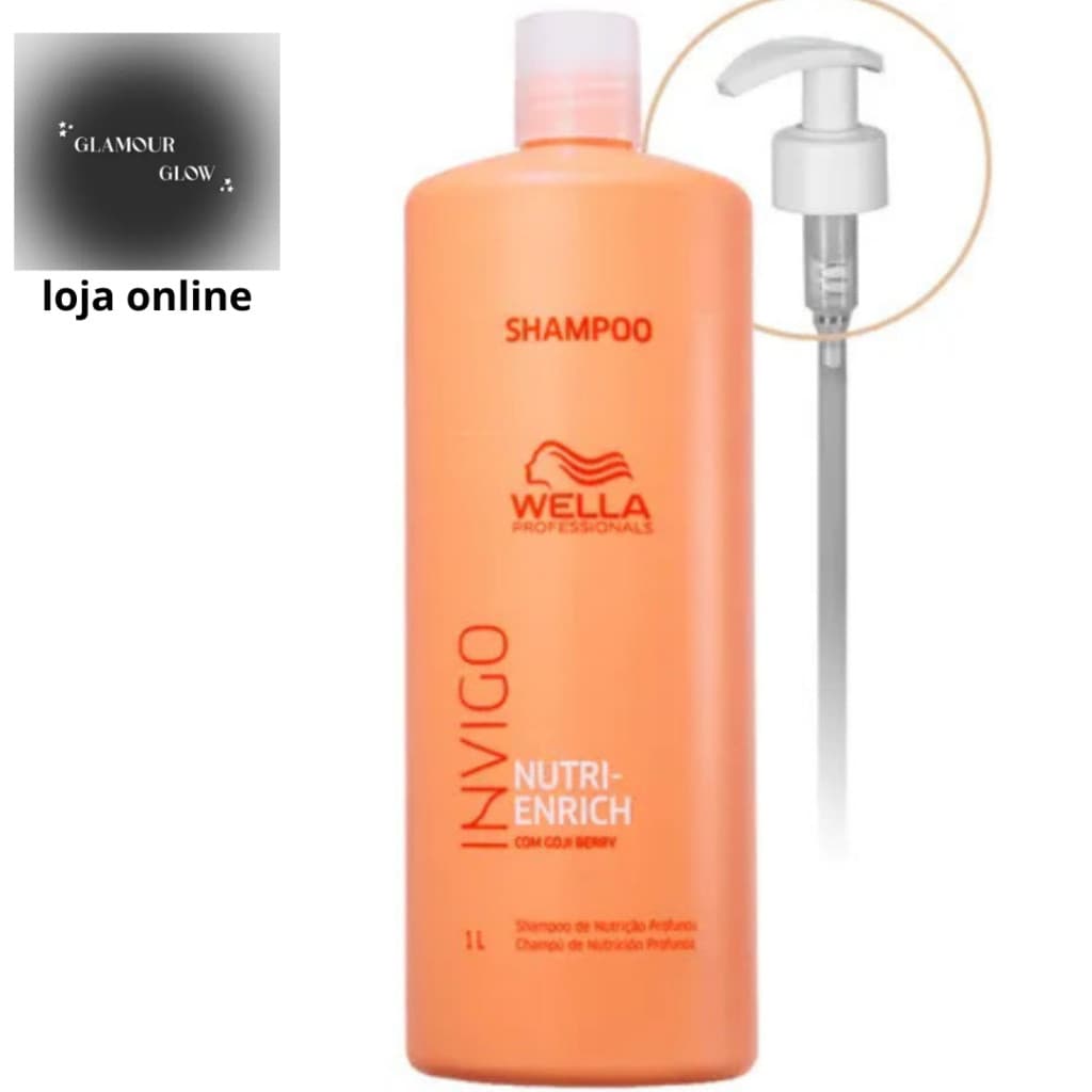 Wella - Shampoo 1L Invigo Nutri-Enrich-Melhor Shampoo Profissional