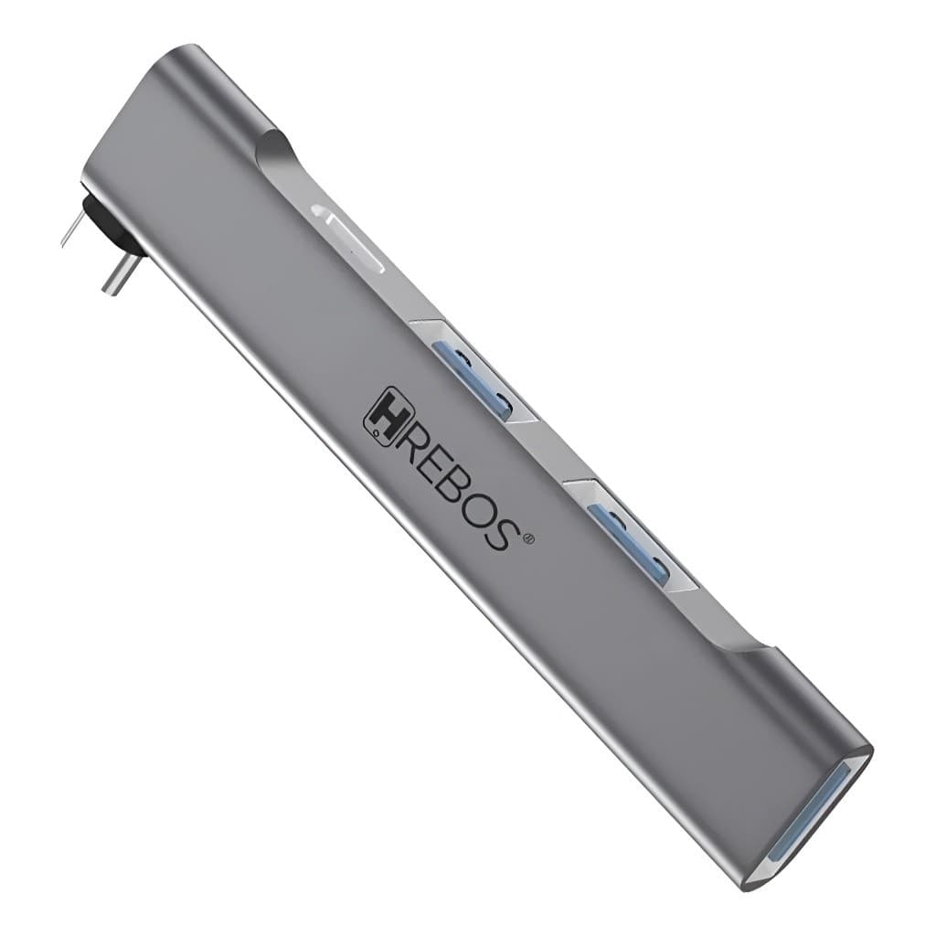 Hrebos Hub USB 4 Portas Usb-c 1x Usb 3.0 3x Alta Velocidade Plug and Play Compatibilidade Universal