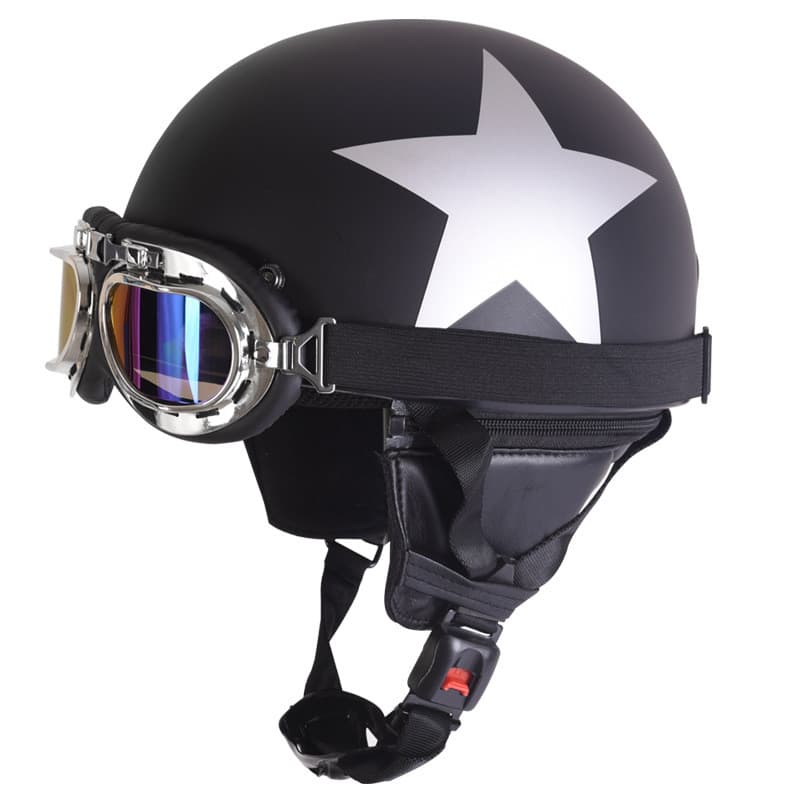 Fornecimento exclusivo transfronteiriço Capacete de veículo elétrico Príncipe Capacete meio capacete ciclomotor frontal