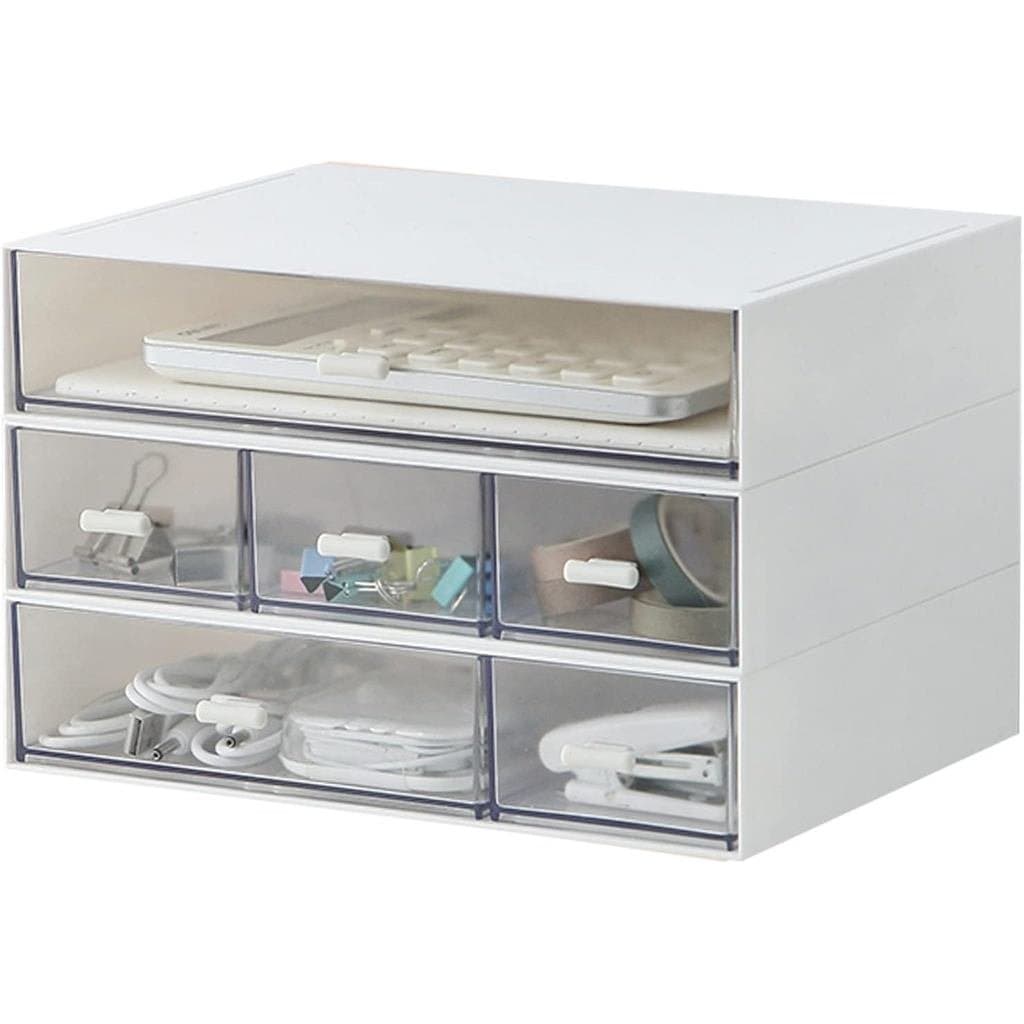 Organizador de Mesa com 6 Gavetas, Organizador de Maquiagem, Organizador de Cosméticos de Plástico, Caixas de Organizaçã