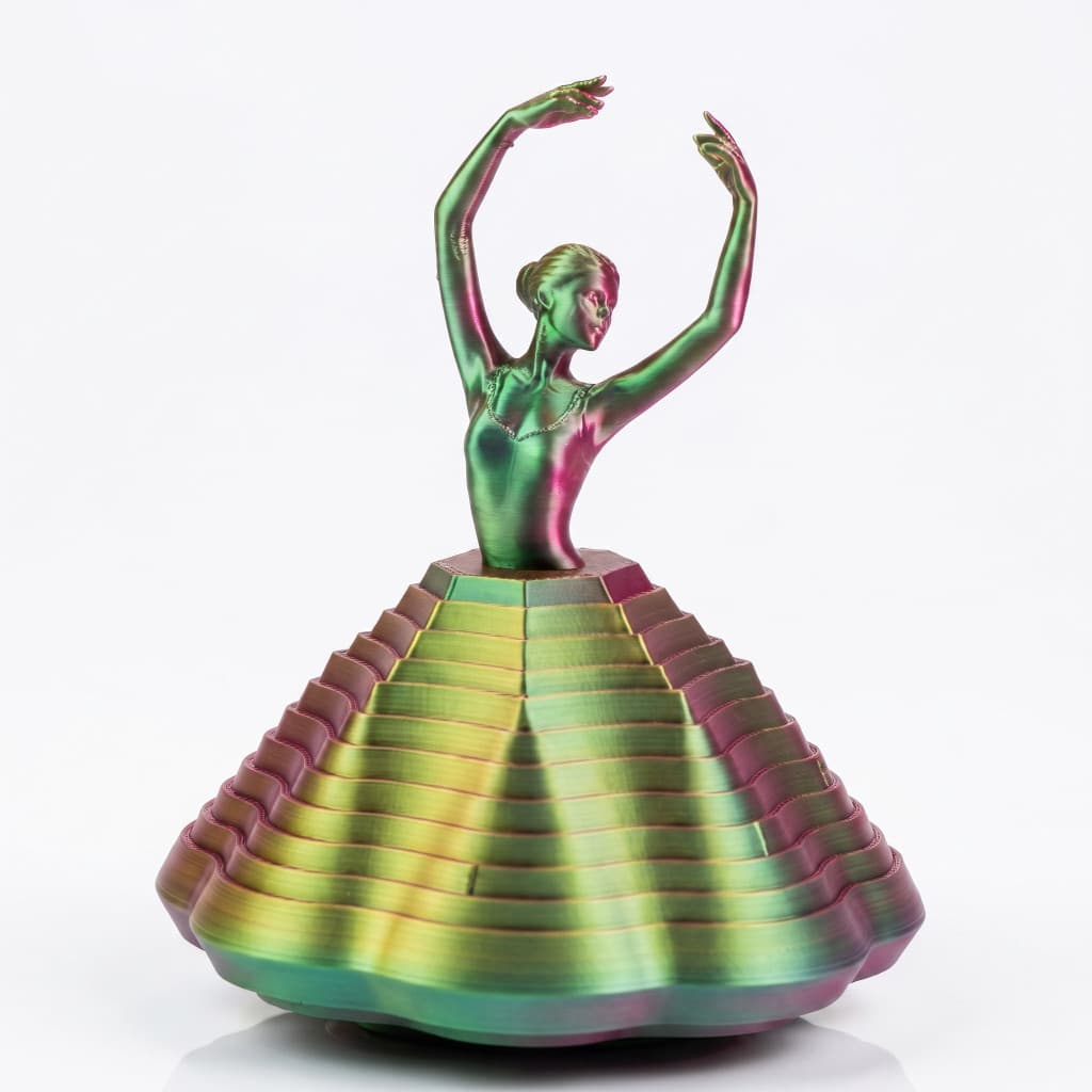 Bailarina Articulada Sensorial Giratória 3D Anti Estresse Fidget  Decoração  Presente Média Grande