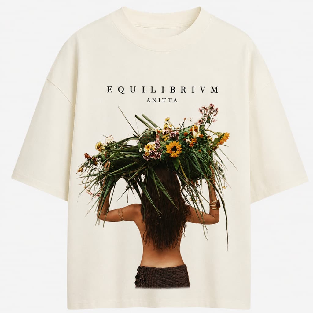 Camiseta EQUILIBRIVM Tendencia Moda Casual  Camisa Equilibrium Cantora Album Fãs Plus Size