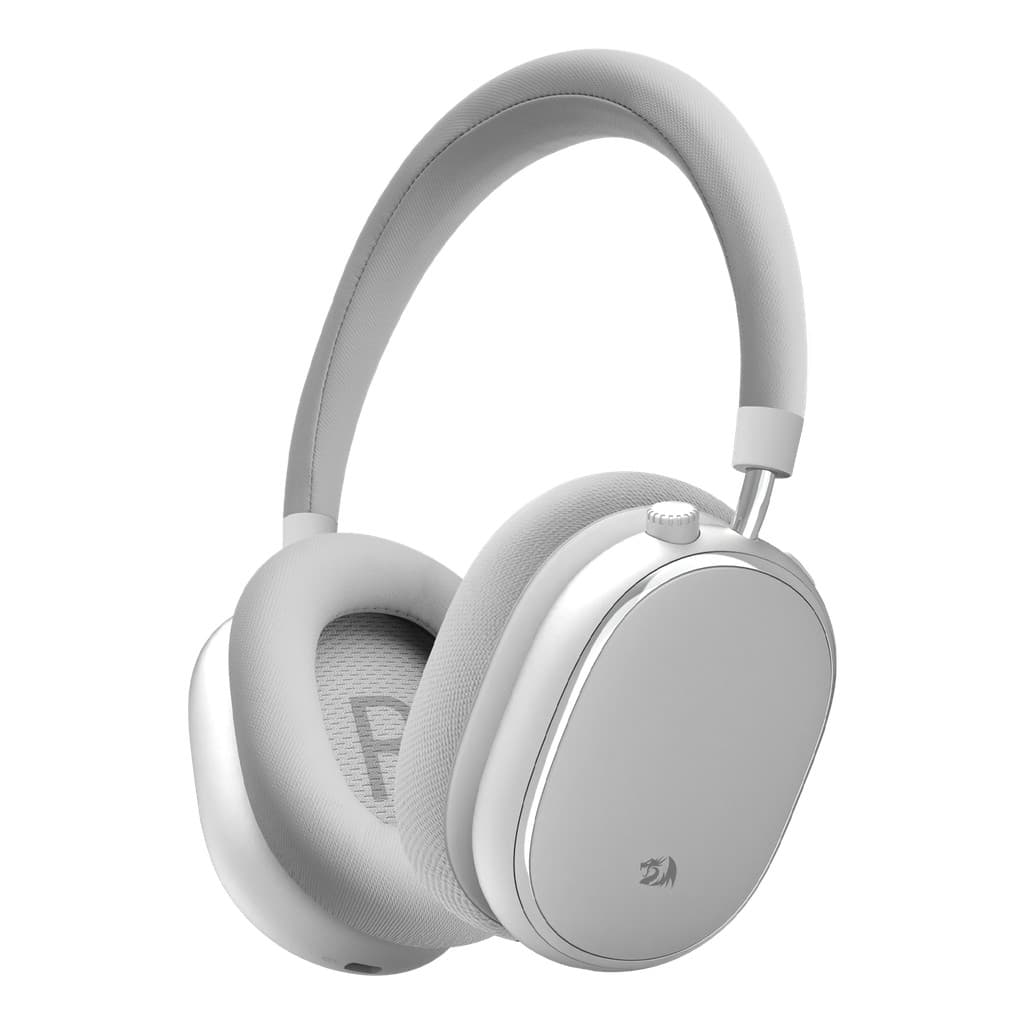 Headset Gamer Redragon Vibecore 700NC ANC Bluetooth 40mm Branco Cancelamento Ruído Ativo Premium PC Mac Android Switch