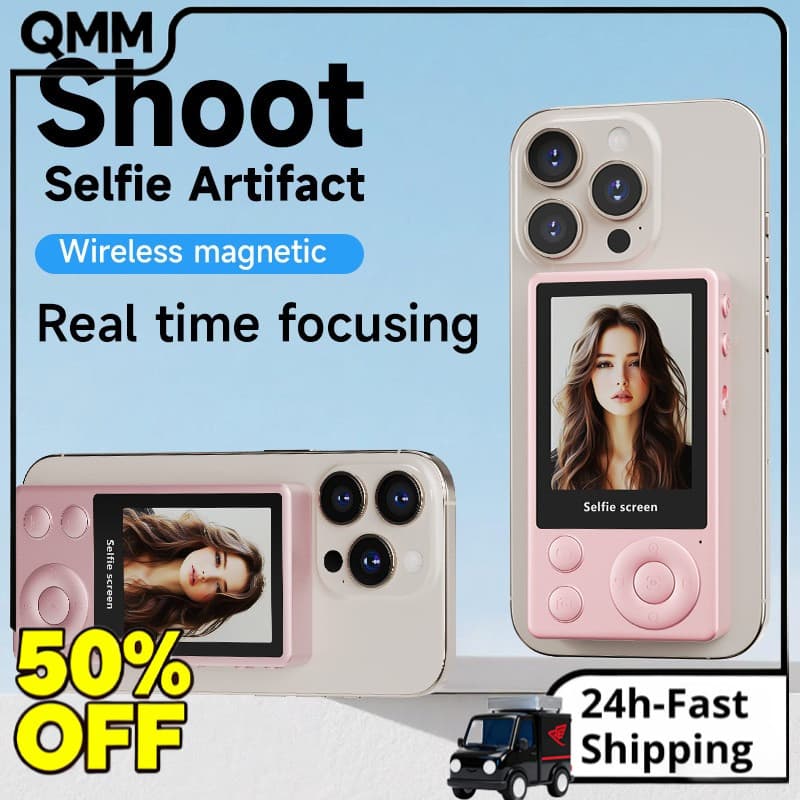Gravação De Vídeo Magnética Vlog Selfie Monitor Tela Espelhamento Sem Fio Para Telefone Criador De Conteúdo De Transmiss