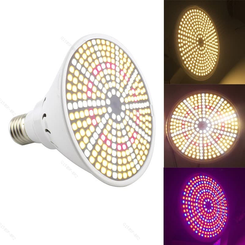 290 LED Lâmpada De Planta Interior Flor Crescer Lâmpadas E27 veg Tenda Luz Solar Fito BR15B2