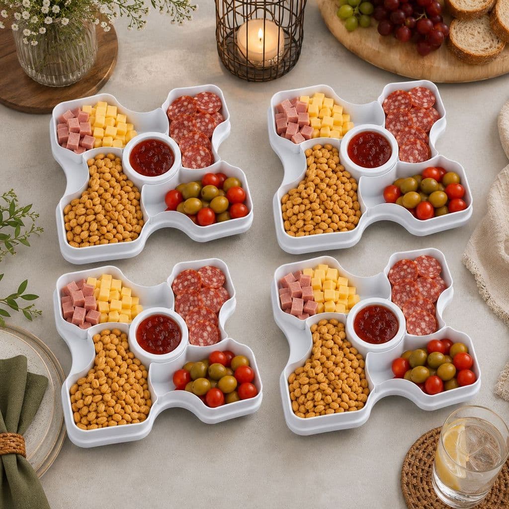 Kit 4 Petisqueiras De Frios Queijos Churrasco e Frutas Em PP Top