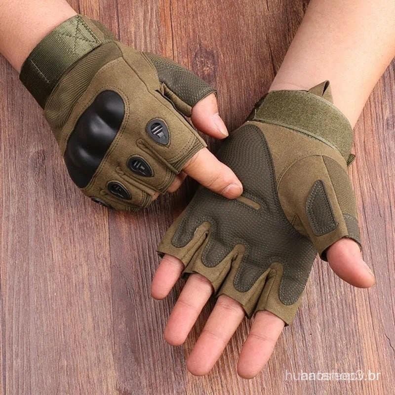 Luvas De Ciclismo Masculinas Com Meio Dedo , Esportes Táticos Ao Ar Livre , Motocicleta , Acessórios-& *