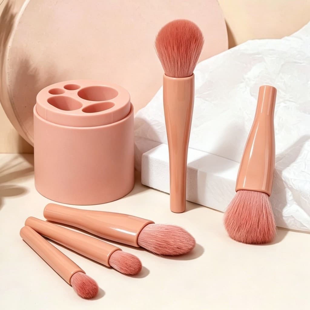 5 barris pincel de maquiagem portátil balde de armazenamento novo estilo fundação sombra Blush escova ferramenta de bele