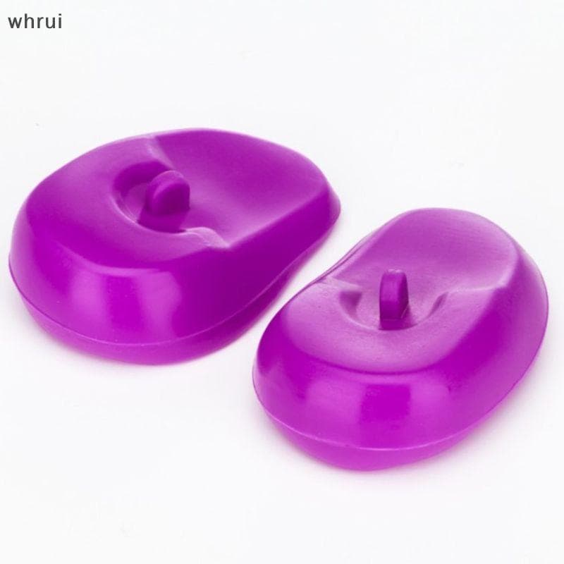 [WHRUI] 1 Par De Capa De Silicone Para Ouvido , Prática Viagem , Cor De Cabelo , Chuveiros , Shampoo De Água , Protetora