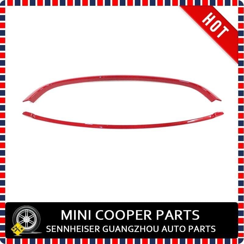 Novo Plástico ABS Protegido Por UV mini Ray Estilo Cor Vermelha Guarnição Da Grade Dianteira Para cooper R55 R56 R57 R58