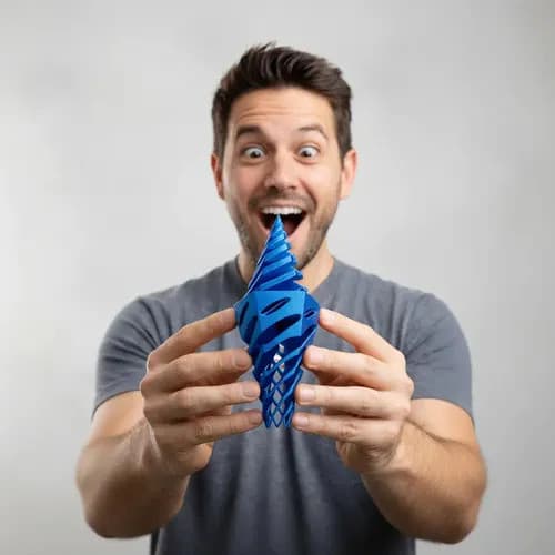 Brinquedo Cone Spiral Fidget Antiestress Ilusão De Ótica
