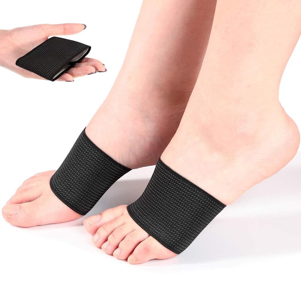 Geyoga 2 Pares de Suporte de Arco para os Pés com Compressão para Mulheres e Homens, Mangas de Suporte para Fascite Plan