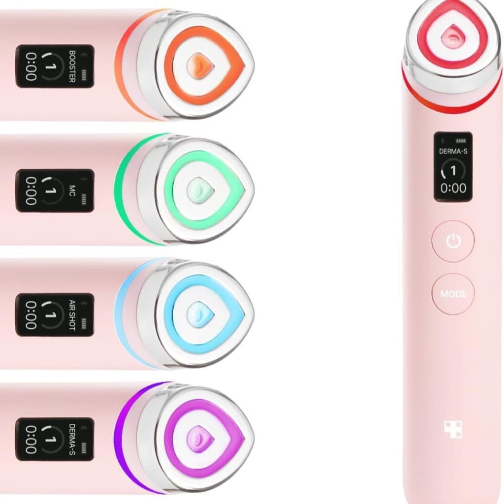 Instrumentos de beleza massageador facial doméstico fóton sete cores instrumentos de beleza doméstica massageador facial