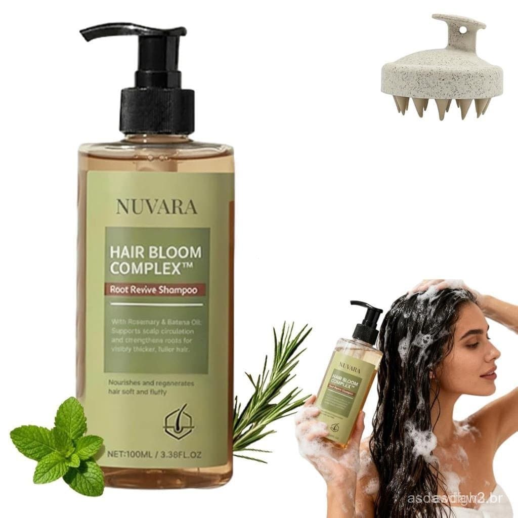 Shampoo RootRevival, adequado para cabelos ralos, aumentando o volume em cabelos finos e fortalecendo cabelos danificado