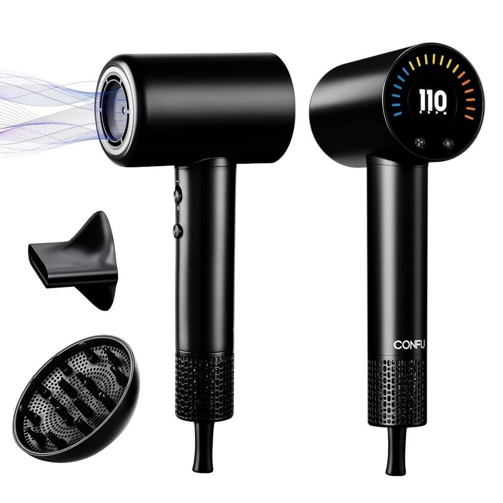 Secador de cabelo leve com tecnologia iônica de secagem rápida, adequado para cabelos cor-de-rosa, secador de cabelo rpm