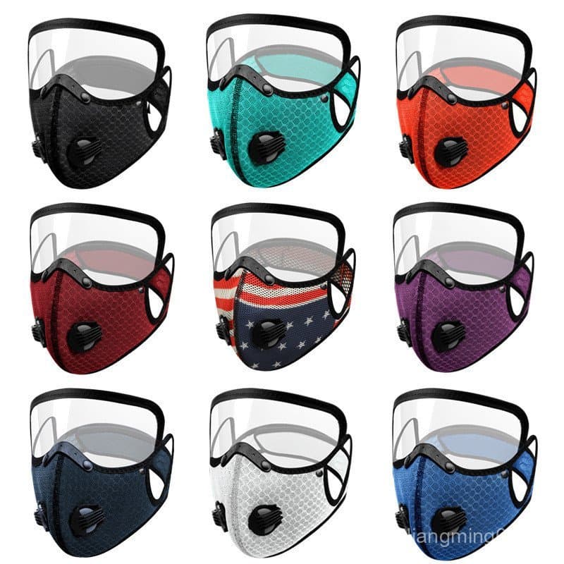Máscara de proteção térmica com filtro, máscara de ciclismo com lentes removíveis, proteção contra poeira para esportes.