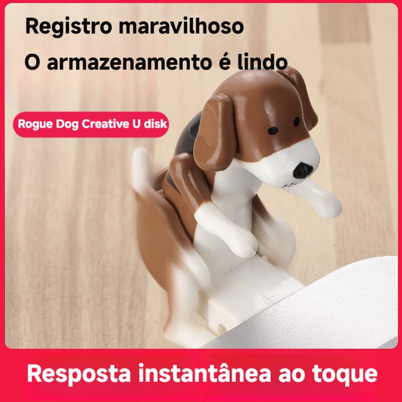 Criativo toque de indução inteligente instantâneo filhote de cachorro U disco bonito decoração de mesa Mini portátil ban