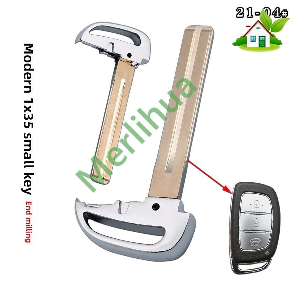 Para Hyundai Novo ix35 Elantra ix25 Cartão Inteligente Controle Remoto Mecânico Pequena Chave De Reposição Espaços Em Br