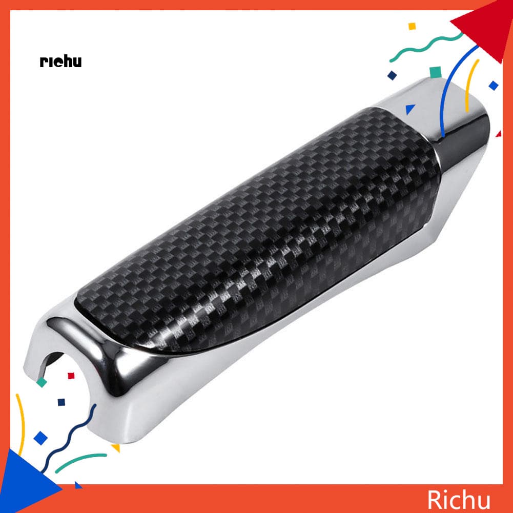 Richu * Universal Elegante Freio De Mão Do Carro Capa Protetora De Fibra De Carbono Decoração Interior