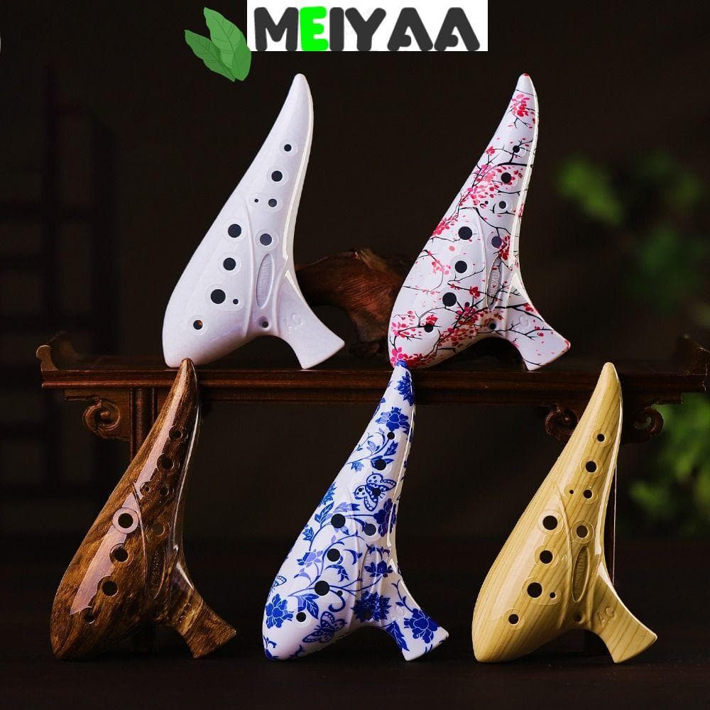 Instrumentos Musicais MEIYAA , Portátil Requintado 12 Buracos Alto C Ocarina , Aderência Fácil Brinquedos Infantis