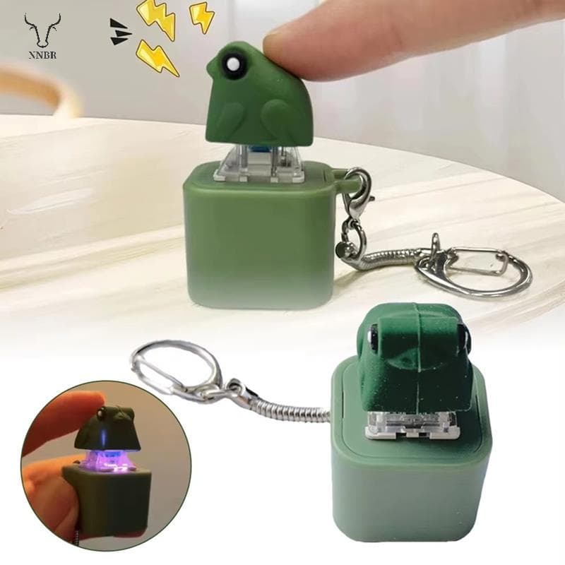 Sapo Croking Brinquedo Fidget Chaveiro Com Luzes Recarregável Alívio Do Estresse Ansiedade Sensorial Diversão Animal Bot