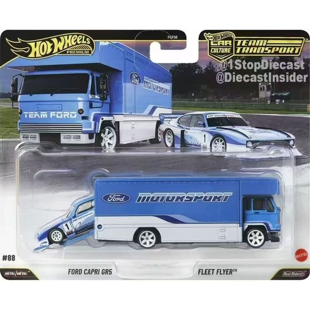 Hot Wheels FLF56 Série Frota de Transporte Ford Chevrolet lmpala Toyota Speedmaster Modelo de Carro em Liga