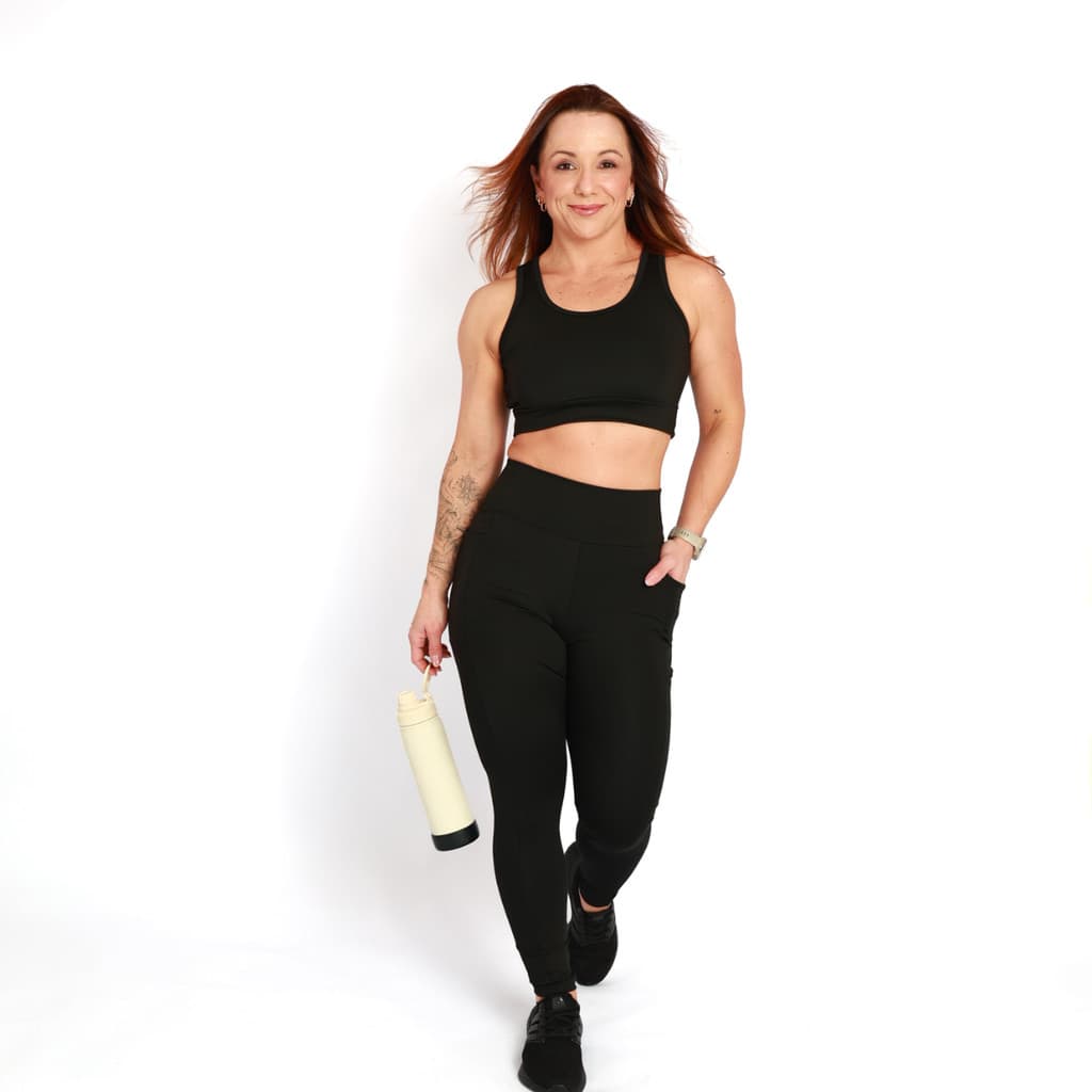 Kit 3 Calças Legging Feminina Suplex Preta Com Bolso Academia Fitness Cintura Alta Moda Esportiva