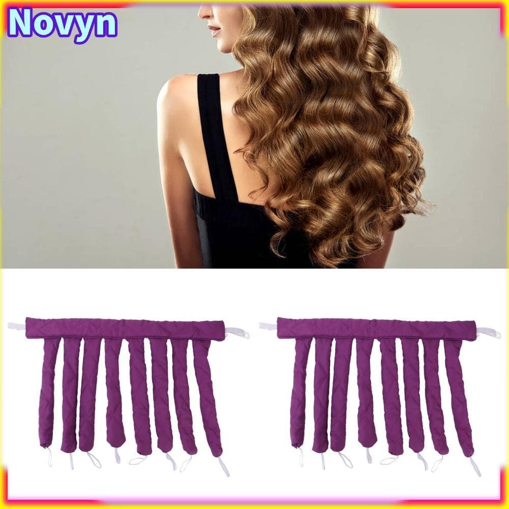 Novyn-br Rolo de cabelo sem calor Curler Curling Headband Overnight Curlers Curl Band para cachos portátil seguro macio