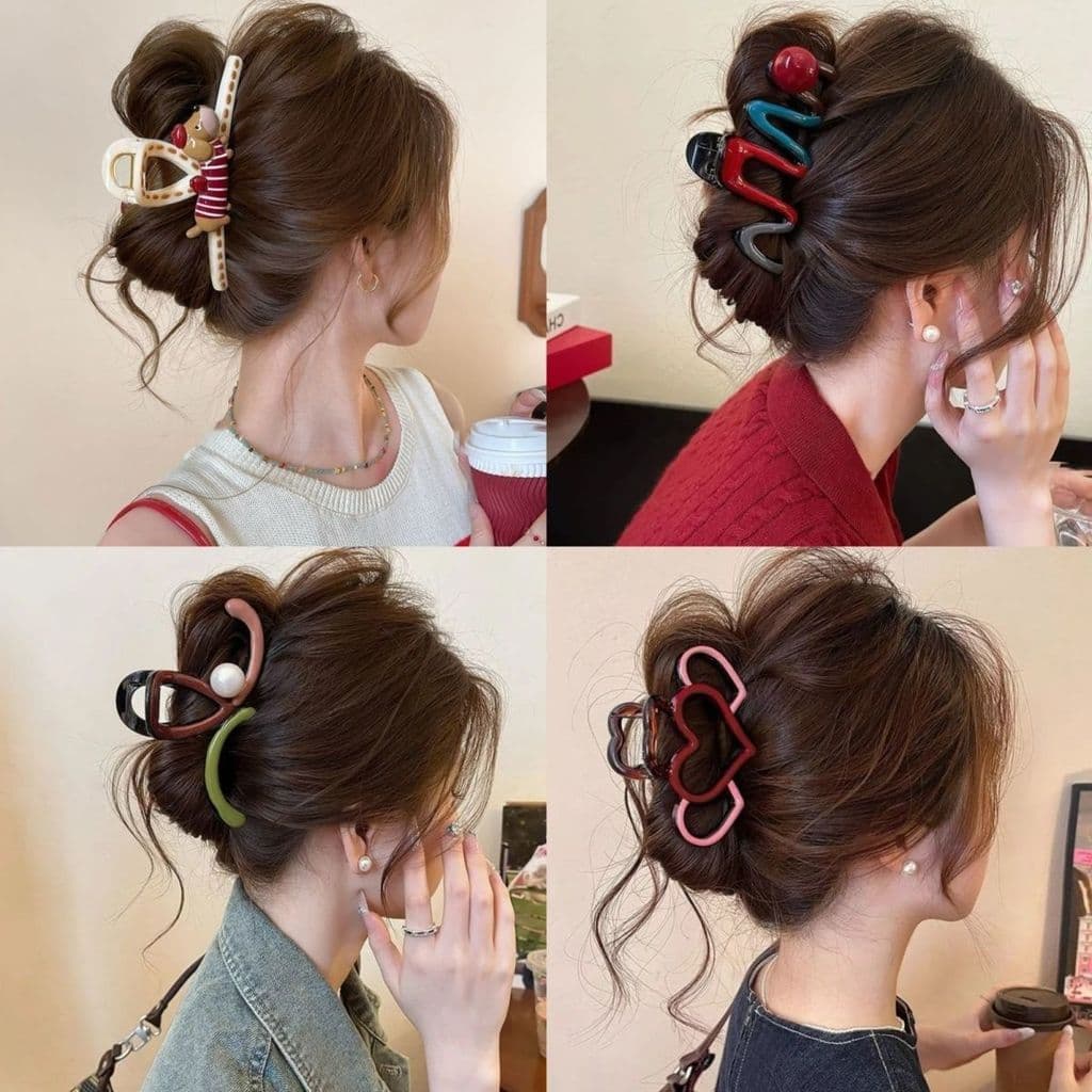 Amor oco placa feminina grampo de cabelo viagem férias usar acessórios combinando