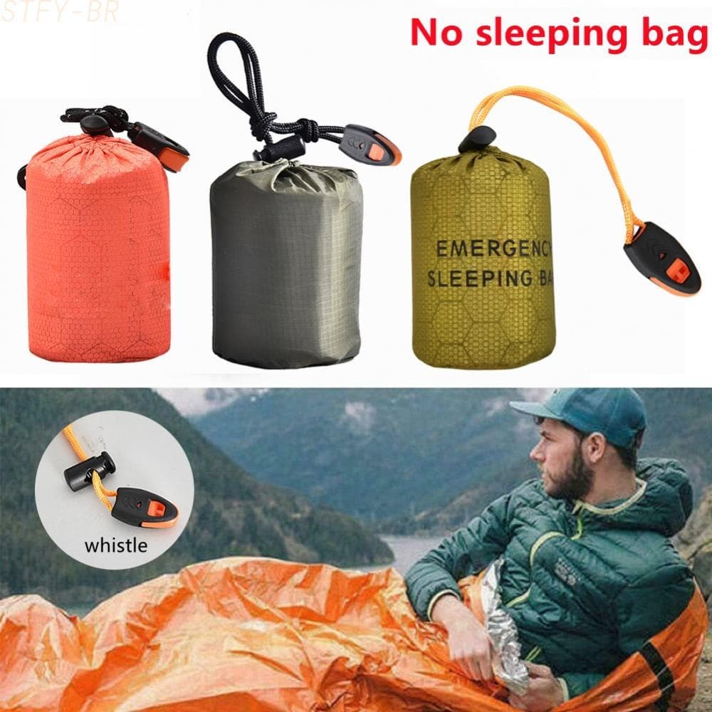 Waterproof Sleeping Storage Bag,Camping Sack Survival//Outdoor Emergency Thermal（STFY-BR）
