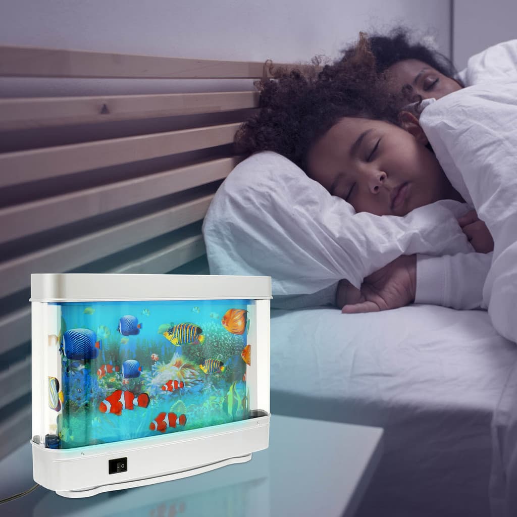 Lâmpada Decorativa para Aquário de Peixes, Tanque Artificial Silencioso, Plantas Tropicais Artificiais para Casa e Escri