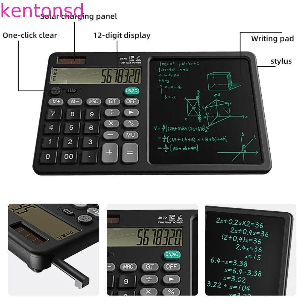 Calculadora Científica , Calculadoras De Função Apagável 2 Em 1 Com Tablet , Bloco De Desenho LCD Multifuncional Para Es