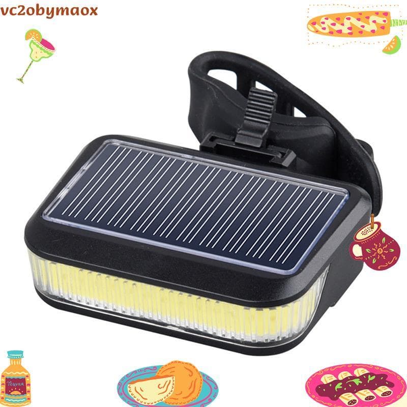 Luz Traseira De Bicicleta Movida A Energia Solar IPX4 À Prova D'água Mountain Road Bike Lanterna Acessórios De Ciclismo