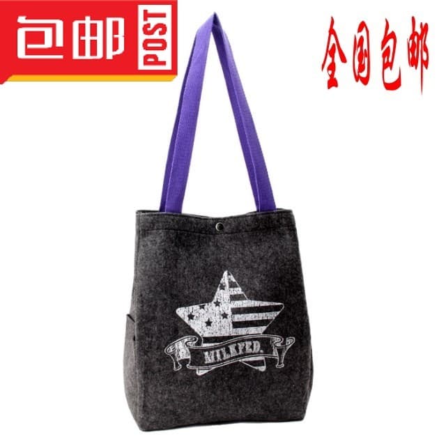 Frete grátis venda quente estilo revista japonesa bolsa japonesa mini apêndice bolsa de ombro de lã grossa bolsa de comp