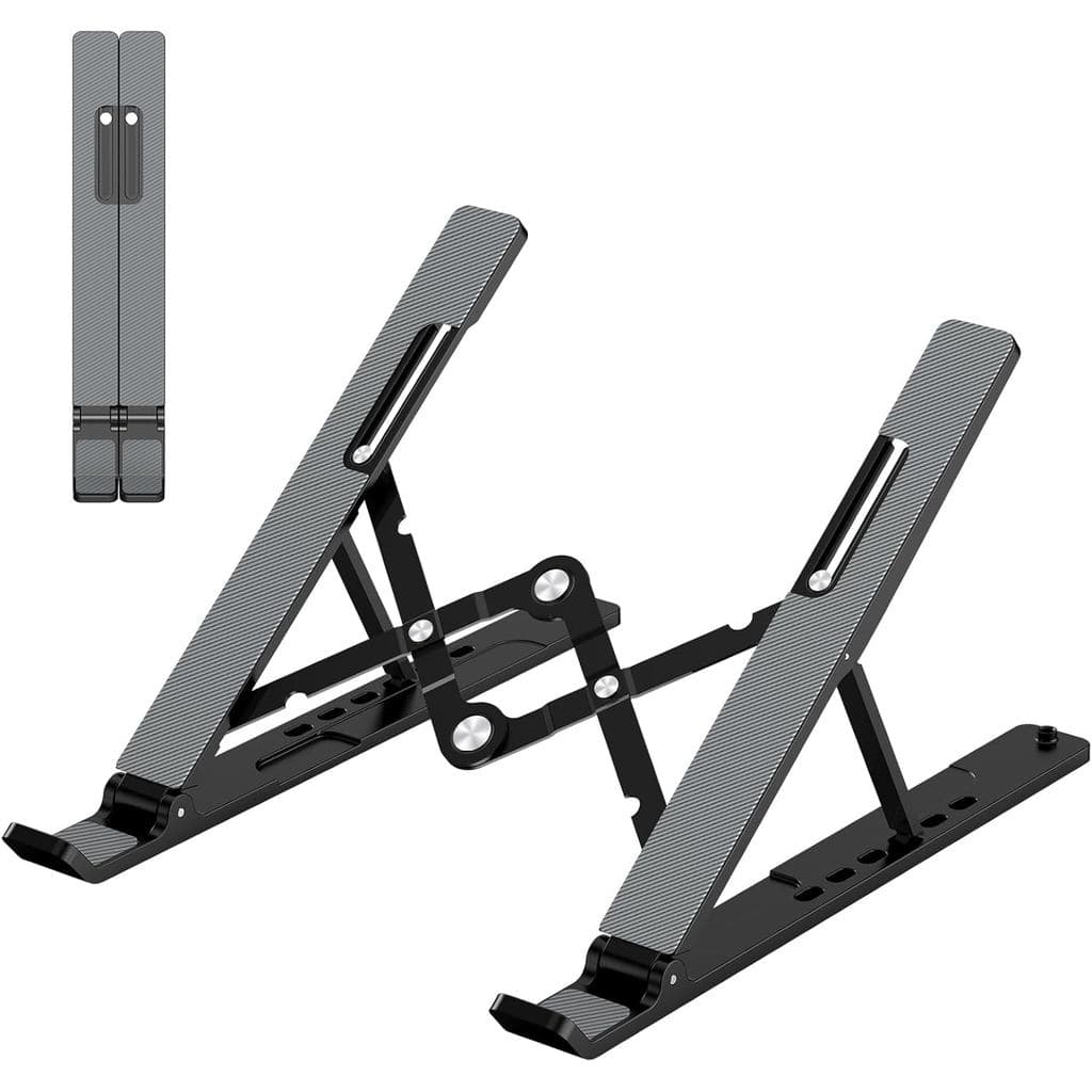 Suporte ajustável para laptop, suporte portátil para laptop para mesa | Suporte Notebook Dobrável e Ventilado em AB
