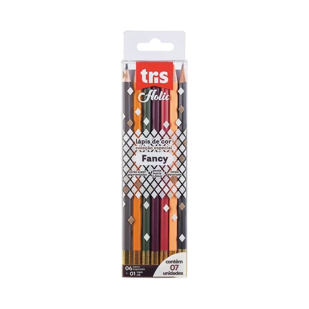 Lápis de Cor Tris Holic Fancy 6 Cores