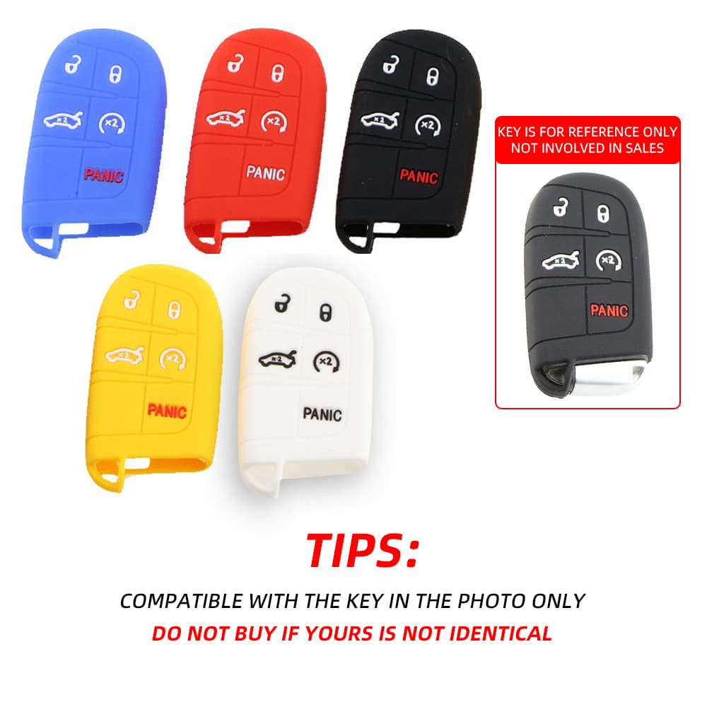 5 Botões Chave Do Carro Fob Capa Para Jeep Renegade Grand Cherokee Dodge Ram 1500 Challenger Chrysler 300C Viagem Caso C