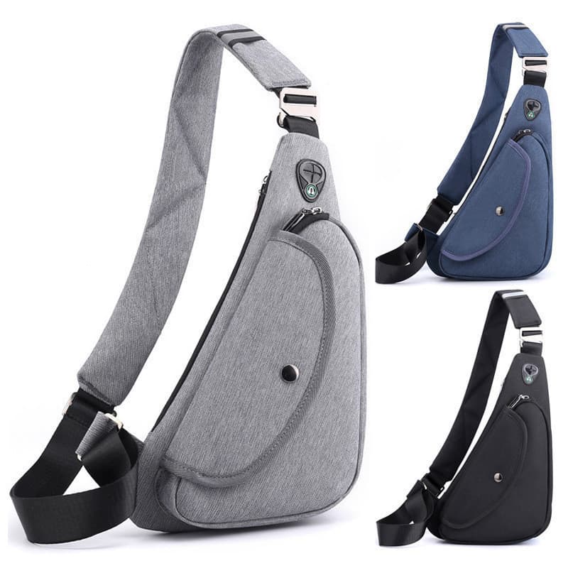 Unissex Oxford Peito Bolsa Impermeável Viagem Crossbody Pack Bolsas De Ombro Único Homens Mulheres Ao Ar Livre