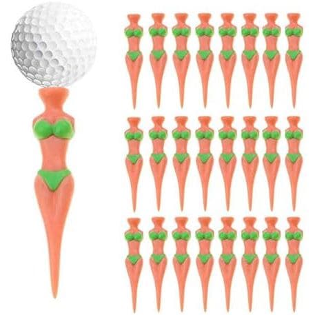 Tees de Golfe Engraçados - Tees de Golfe Femininos de 3" - Tees de Golfe de Plástico com Estilo Pin-up - Perfeitos para
