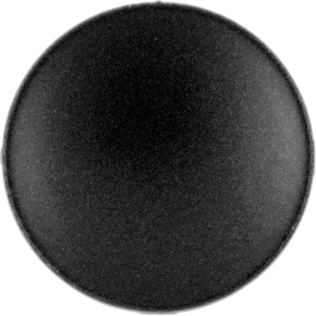 Bezelry 12 Peças de Botões de Metal com Superfície Côncava. 20mm (3/4 polegada) (Preto Fosco)