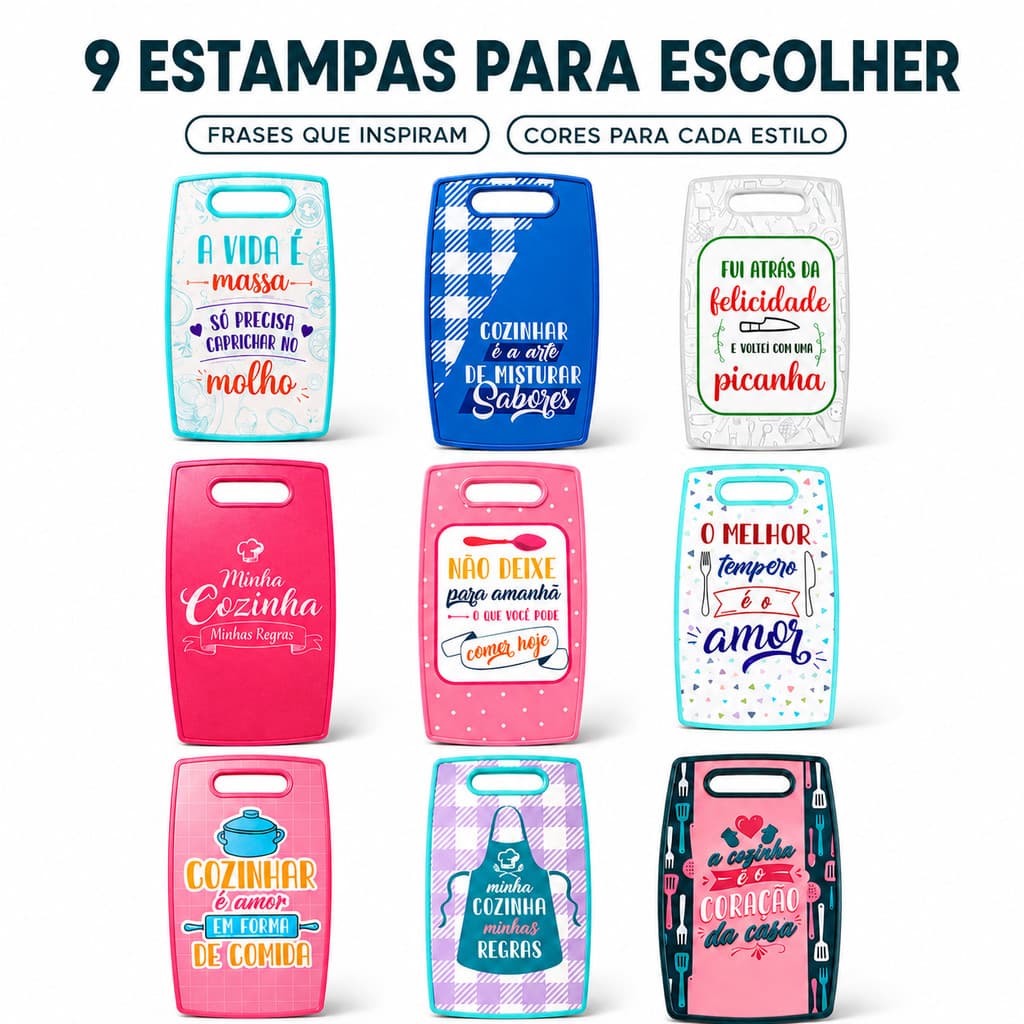 Tábua Personalizada para Corte 37x23cm Carne, Legumes, Frutas, Cozinha, Churrasco Com Frases Decorativas