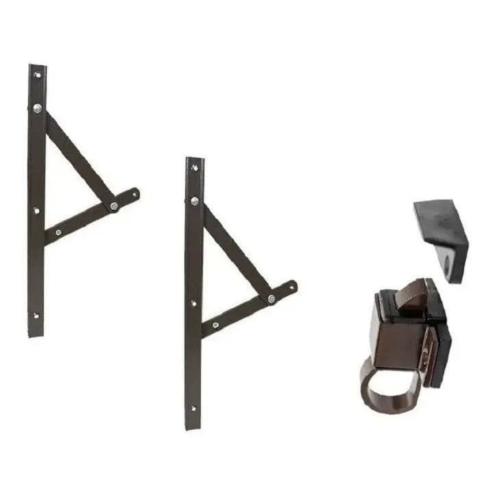 Kit Janela Maxim-ar Braço 20cm + Fecho - Em Bronze