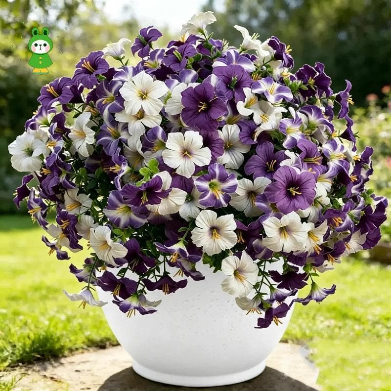 Primavera Jardim Ao Ar Livre Flor Artificial 7 Ramos Eucalipto E Glória Da Manhã Decoração De Pátio Doméstico