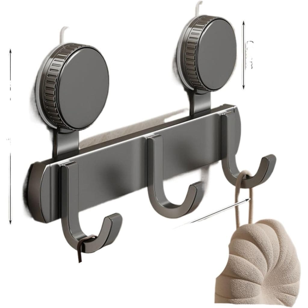 Gancho de porta com ventosa, adesivo forte, sem necessidade de furação, suporte de armazenamento resistente, organizador