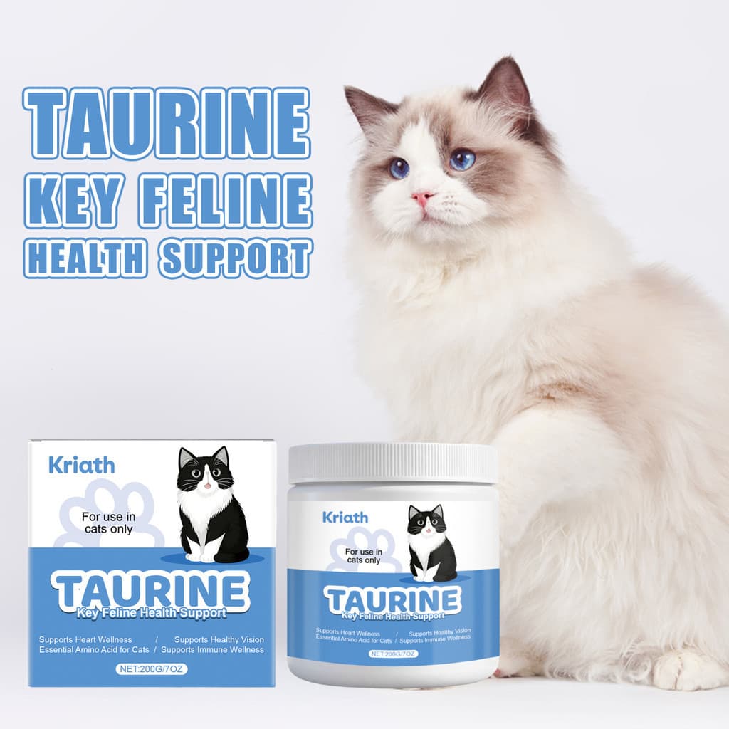 Taurina Em Pó Para Gato 200g | Cuidado Suave