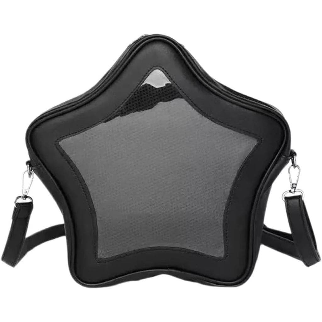 Bolsa Ita Bonita, Bolsa Transversal Kawaii, Bolsa Mensageiro com Compartimento Interno para Exibição de Pins Transparent