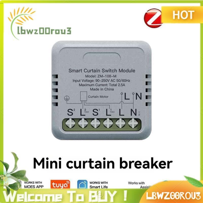 Tuya Zigbee Módulo De Interruptor De Cortina Inteligente Cortinas De Rolo Motor App Controle Remoto Trabalhe Com Alexa/H