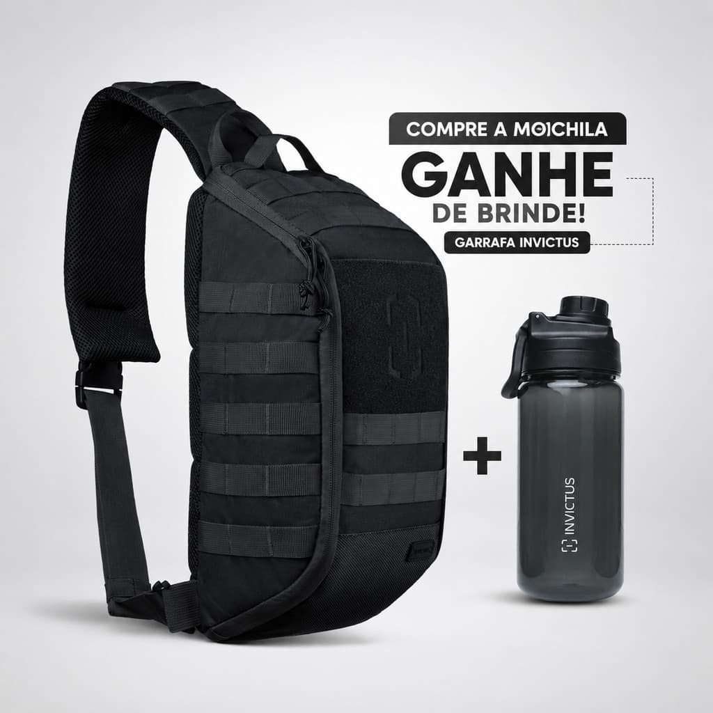 BOLSA DE OMBRO AGILITY 10 L  + GARRAFA DUTY INVICTUS 2L
